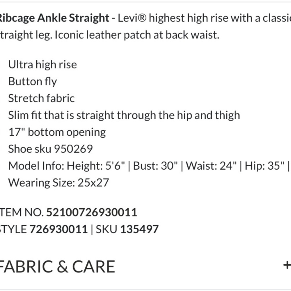 Levi’s Premium | Ribcage Straight - Picture 10 of 10